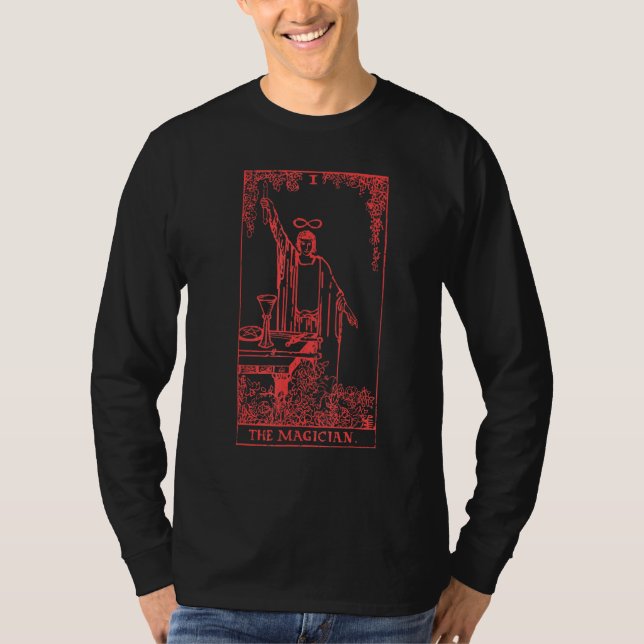I Magician Lucifer 666 Goth Blackcraft Satanic Occ T-Shirt (Vorderseite)