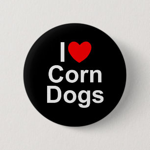 I Mais-Hunde der Liebe-(Herz) Button