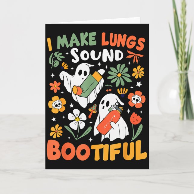 I Make Lungs Sound Bootiful Resratory Therast Hall Karte (Vorderseite)