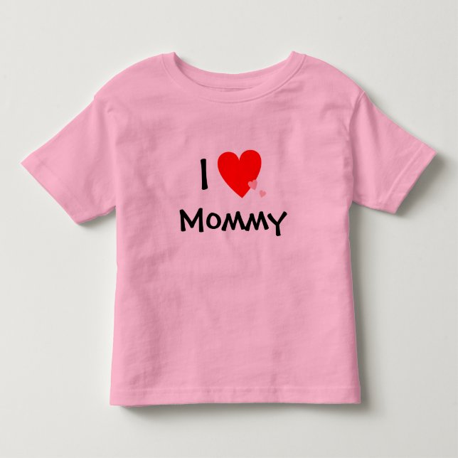 I Mama der Liebe-(Herz) Kleinkind T-shirt (Vorderseite)
