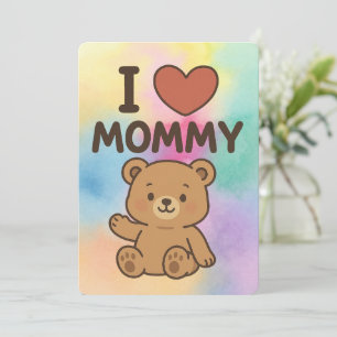I ❤️ maman - Carte de voeux pour les enfants d'our