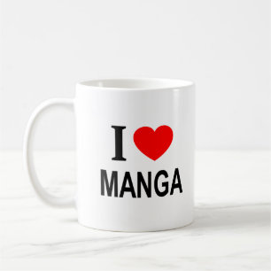 I ❤️ MANGA I LIEBE MANGA I HEART MANGA KAFFEETASSE
