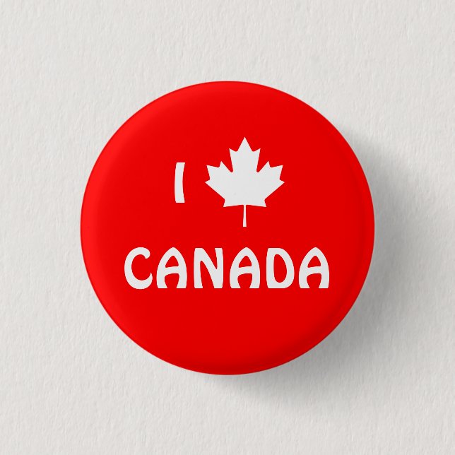I Maple Leaf Canada Button (Vorderseite)