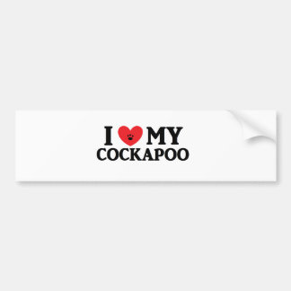 ♥ I mein Cockapoo Autoaufkleber