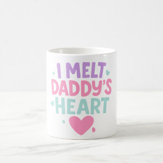 I Melt Daddy's Heart - mignon pastel Mug for Baby