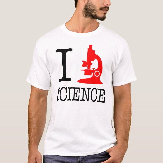 I Mikroskop-Wissenschafts-Licht-T - Shirt (Vorderseite)
