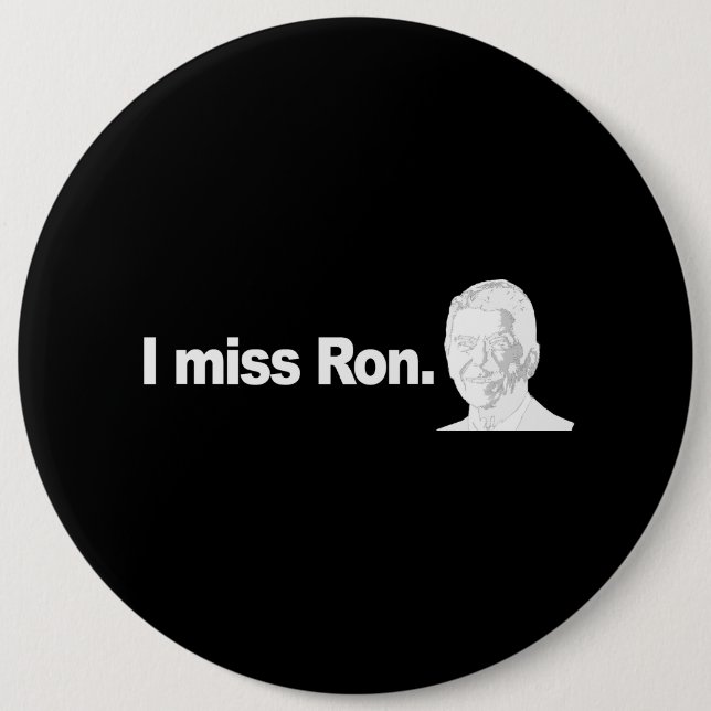 I MISS RON 2 Autoaufkleber Button (Vorderseite)