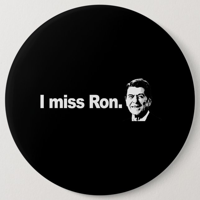I MISS RON Autoaufkleber Button (Vorderseite)