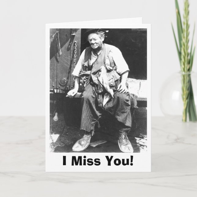 I Miss You - Carte de voeux (Devant)