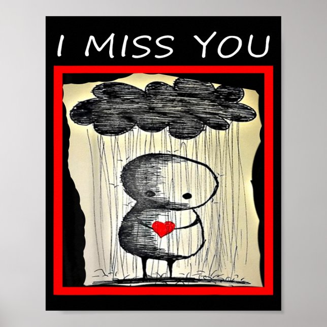 I Miss You Valentine’s Day  Poster (Vorne)