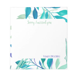 I missed you customize texts JW.org Notizblock