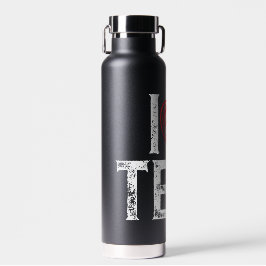 I MIT ROTEM HERZSTEUERN TRINKFLASCHE