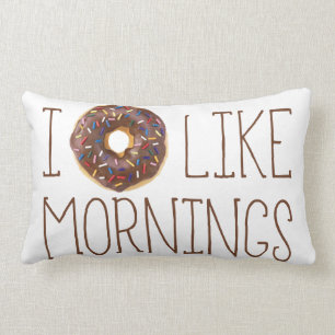 I mögen Krapfen Morgen Lendenkissen