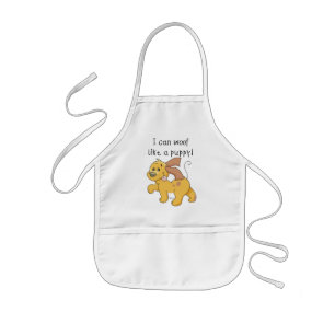 I mögen Schuss ein Welpen-T-Shirts und Geschenke Kinderschürze
