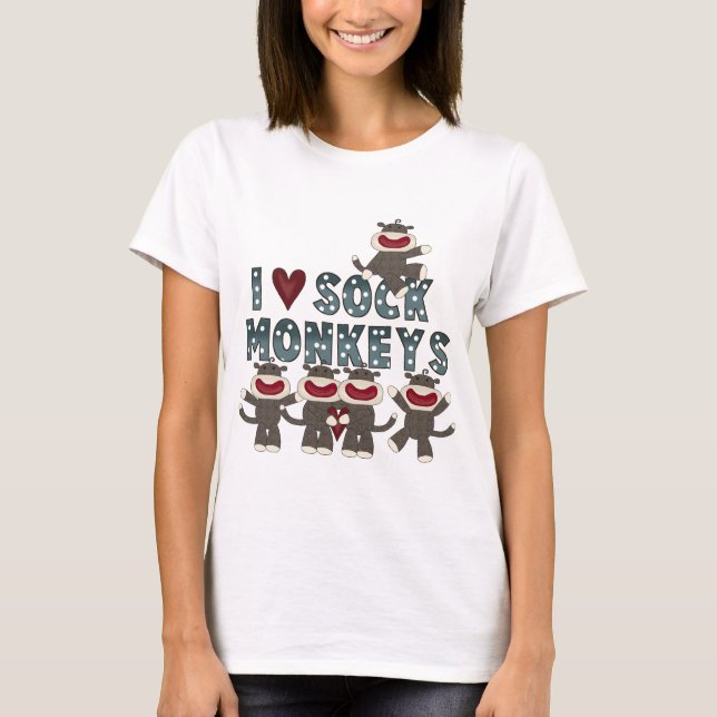 I Monkeys Liebe-Socke T-Shirts und Geschenke (Vorderseite)