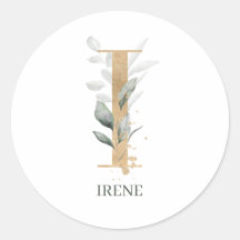 I Monogram Floral Personalisiert