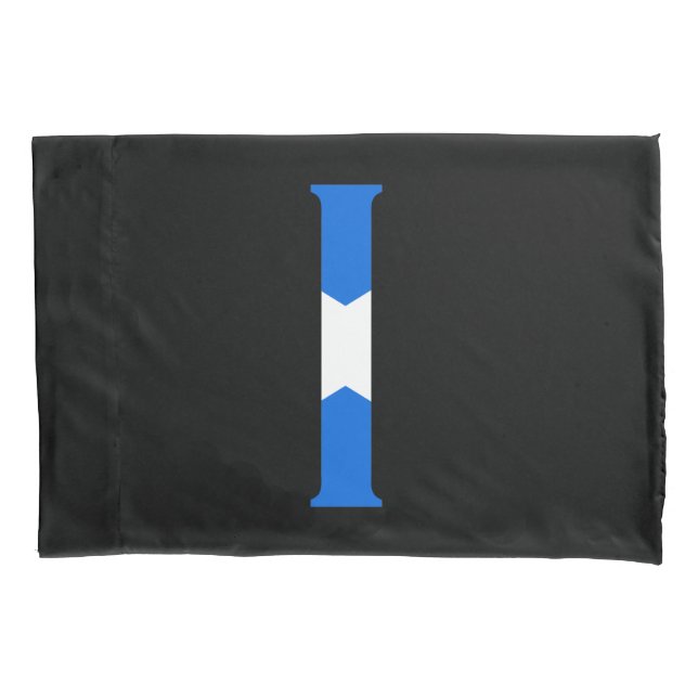 I Monogram überlagert sich auf Scottish Flag Pccnt Kissenbezug (Vorderseite)