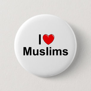 I Moslems der Liebe-(Herz) Button