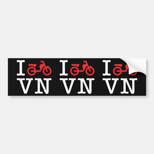 I Motorrad Vietnam Autoaufkleber (Vorne)