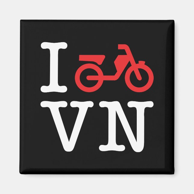 I Motorrad Vietnam Magnet (Vorne)