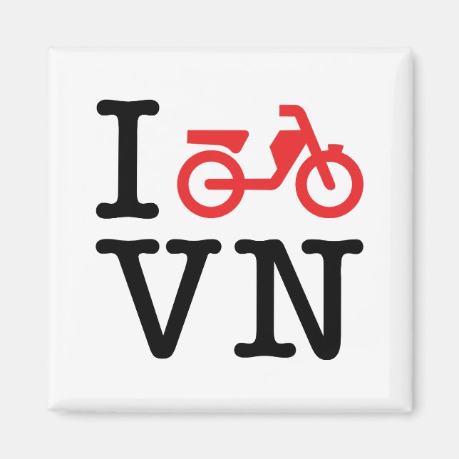 I Motorrad Vietnam Magnet (Vorne)