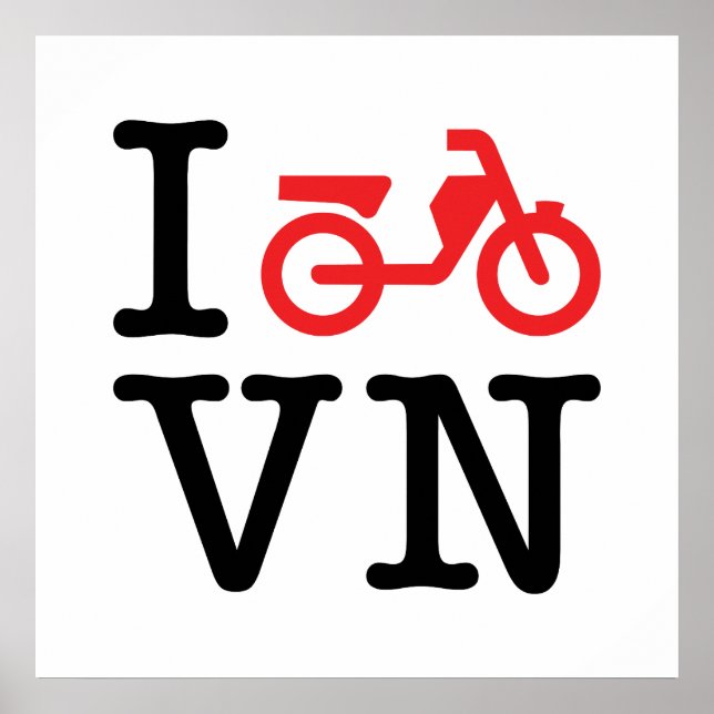 I Motorrad Vietnam Poster (Vorne)