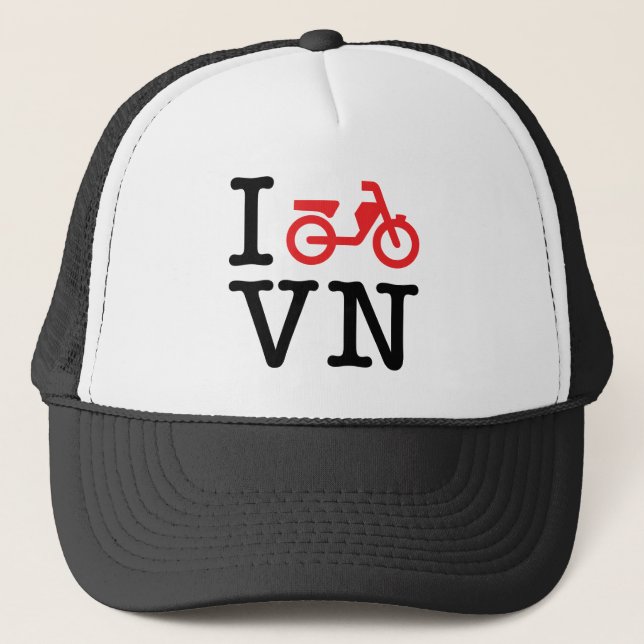 I Motorrad Vietnam Truckerkappe (Vorderseite)