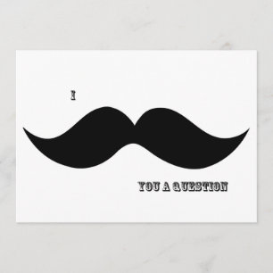 I moustache vous une question - invitation