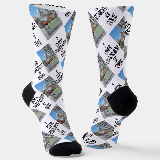 I Move Mountains at Work Software Developer Socken (Gewinkelt)