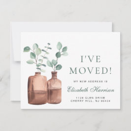 I Moved Eucalyptus Aquarelle Moving Faire-part