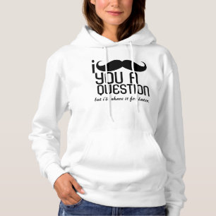 I Mustache You a question Fleece Pullover Sweat -