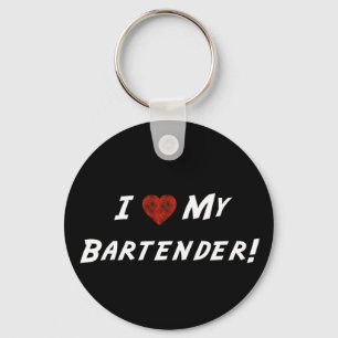 I ♥ My Bartender! Schlüsselanhänger
