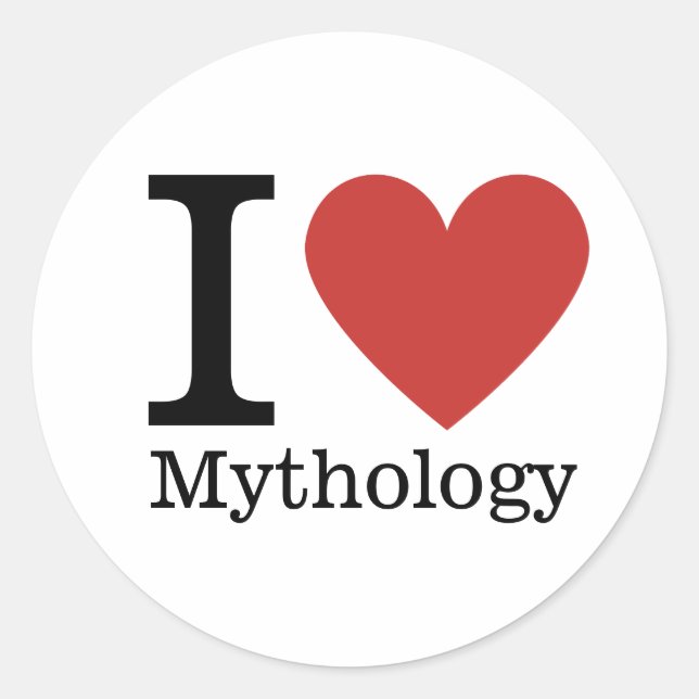 I ❤️ Mythologie STICKER (Vorderseite)