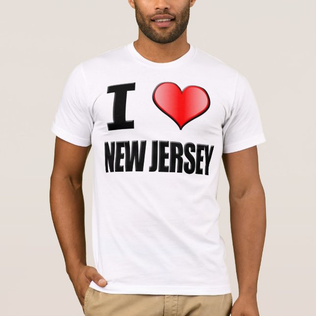 ♥ I New-Jersey T - Shirt - Männer (Vorderseite)