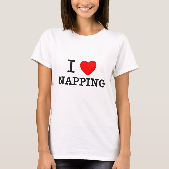 I Nickerchen machende Liebe T-Shirt (Vorderseite)
