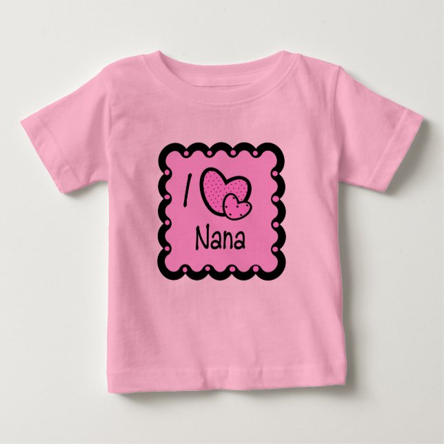 I niedlicher T - Shirt Liebe-Nanas (Vorderseite)