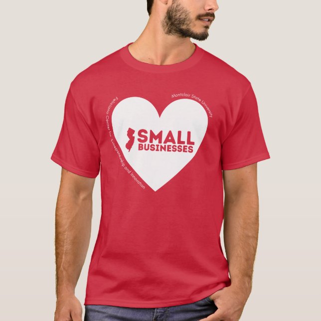 I ❤️ NJ Small Businesses T-Shirt (Vorderseite)