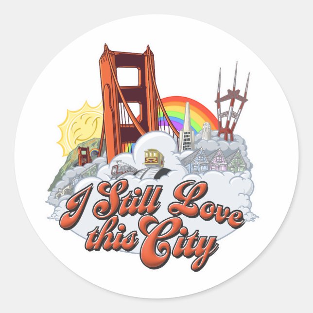 I Noch Liebe San Francisco Sticker (Vorderseite)