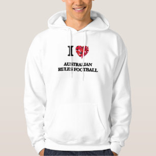 I ordnet Liebe-Australier Fußball an Hoodie