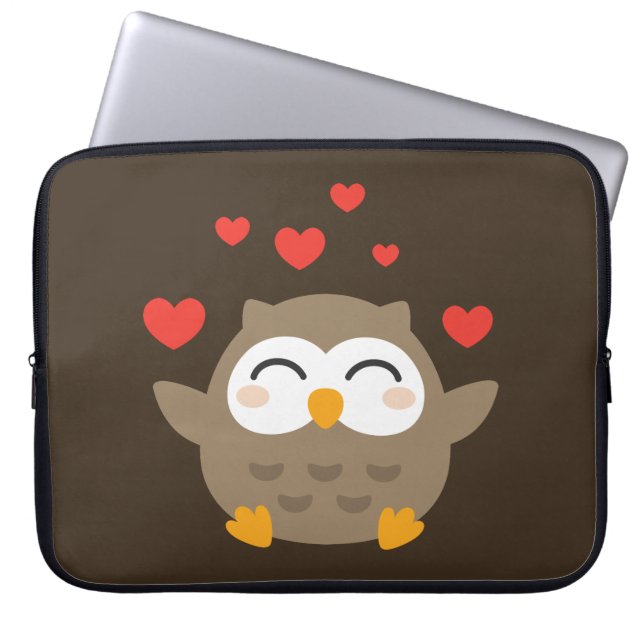 I Owl You Illustration Laptopschutzhülle (Vorderseite)