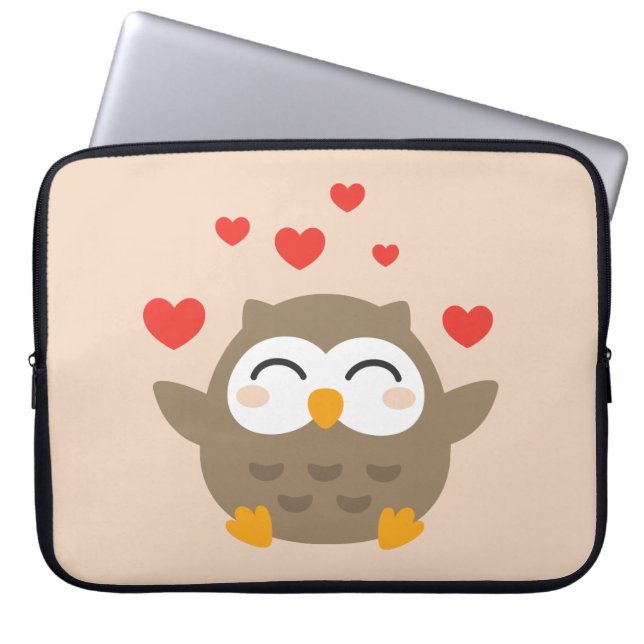 I Owl You Illustration Laptopschutzhülle (Vorderseite)