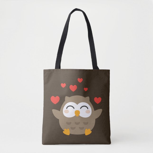 I Owl You Illustration Tasche (Vorderseite)