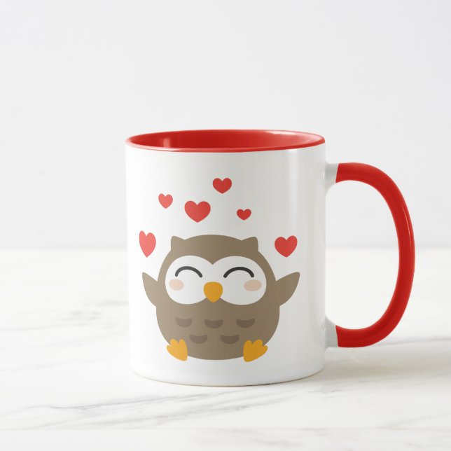 I Owl You Illustration Tasse (Rechts)