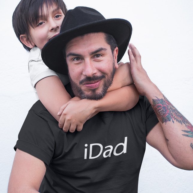 i Papa (iPapa) Black T-Shirt - Cadeau Fête des pèr (Créateur téléchargé)