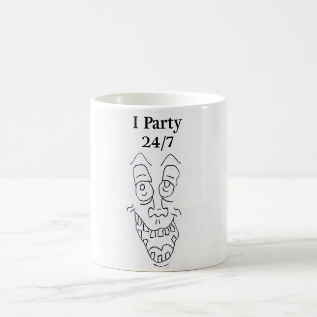 I PARTY 24/7 KAFFEETASSE (Mittel)