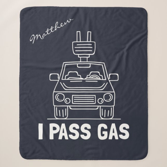 I Pass Gas Öko Electric Car Gag Sherpadecke (Vorderseite)