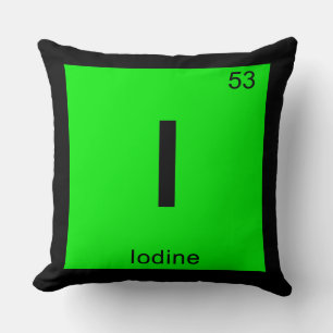 I - Periodisches Symbol für die Jodchemie Kissen