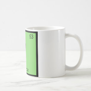 I - Periodisches Tabellensymbol der Theaterchemie  Kaffeetasse