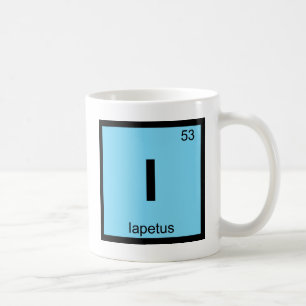 I - Periodisches Tabellensymbol von Iapetus Titan  Kaffeetasse