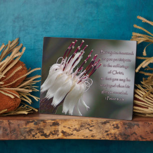 I Peter 4:13 Inspirationsblume Fotoplatte